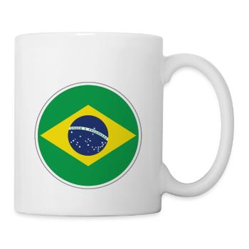 Brazil Flag - Coffee/Tea Mug - white - Right
