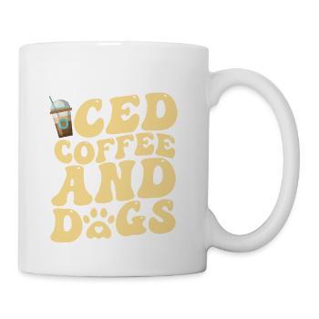 Iced Coffee And Dogs Groovy - Coffee/Tea Mug - white - Right