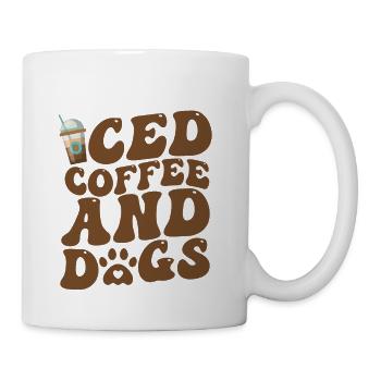 Iced Coffee And Dogs Groovy - Coffee/Tea Mug - white - Right