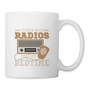 I Tinker With Radios Past My Bedtime Operator Ama - Coffee/Tea Mug - white - Right