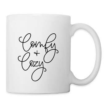 comfy and cozy - Coffee/Tea Mug - white - Right