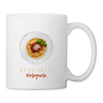 Spaghetti bolognese pasta noodle gourmet chef - Coffee/Tea Mug - white - Right