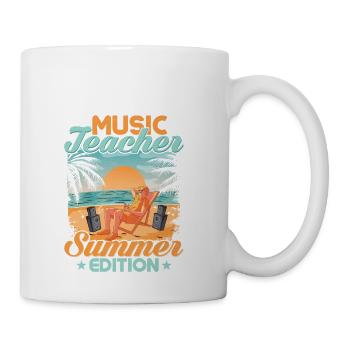 Music Teacher Summer Edition School Music Teacher - Coffee/Tea Mug - white - Right