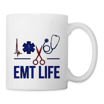 EMT Life Emergency Medical Technician - Coffee/Tea Mug - white - Right