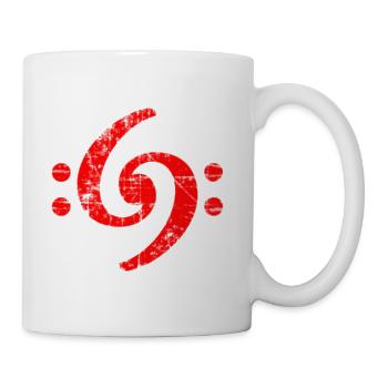 Bass Clef 69 - Coffee/Tea Mug - white - Right