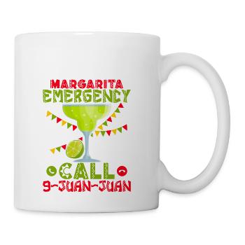 Margarita Emergency Call 9-Juan-Juan Party Cinco D - Coffee/Tea Mug - white - Right
