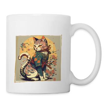 Japanese Art Cat Lover - Coffee/Tea Mug - white - Right