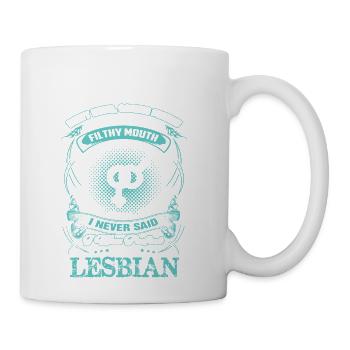 Dirty Mind, Caring Friend Good Heart Filthy Mouth - Coffee/Tea Mug - white - Right