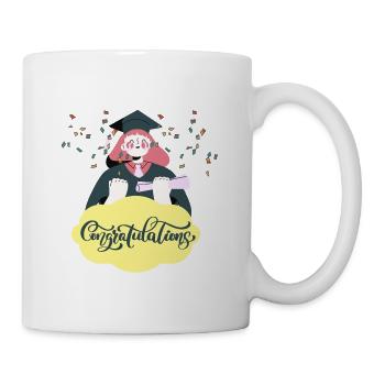 Congrats designed for you love gift for every one - Coffee/Tea Mug - white - Right