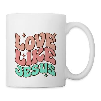 love like jesus - Coffee/Tea Mug - white - Right