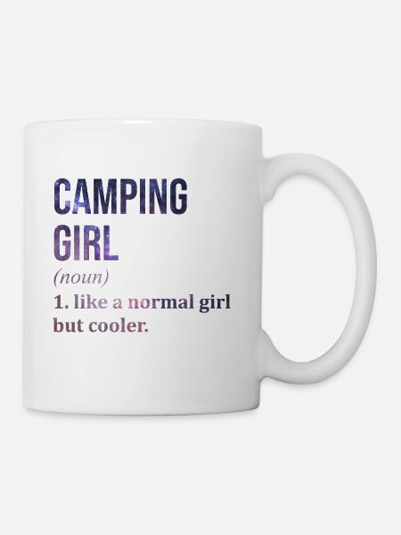 Camping tumblr - Coffee/Tea Mug - white