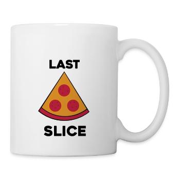 last slice pizza - Coffee/Tea Mug - white - Right