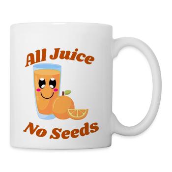 All juice no seeds - Coffee/Tea Mug - white - Right