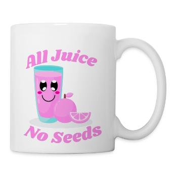All juice no seeds - Coffee/Tea Mug - white - Right