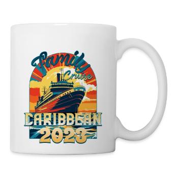 Family Cruise Caribbean 2023 - Coffee/Tea Mug - white - Right