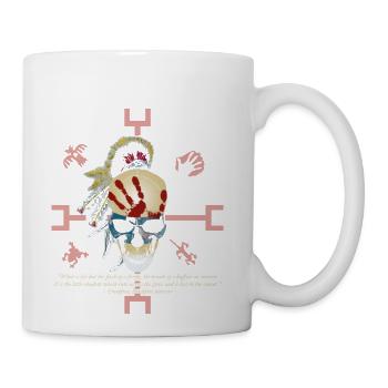 Native American Quote - Coffee/Tea Mug - white - Right