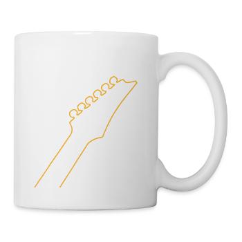 Bass Clef Guitar Bass Player - Coffee/Tea Mug - white - Right