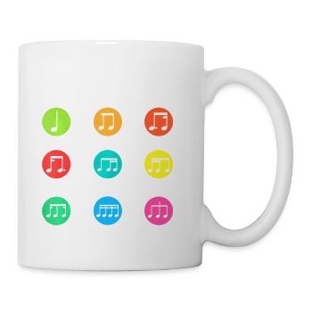 Classic Composers Classical Music Musical Notes - Coffee/Tea Mug - white - Right