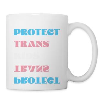Protect Trans Kids - Coffee/Tea Mug - white - Right