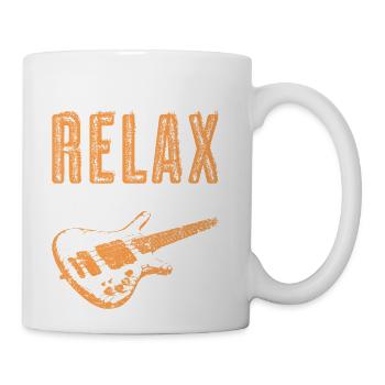 Bass Player Relax The Bass Player Is Here Funny - Coffee/Tea Mug - white - Right