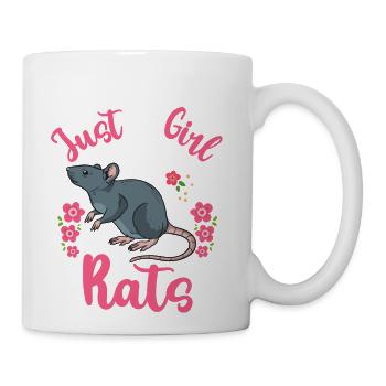 Rat Mice Rat Mom Rat Lover - Coffee/Tea Mug - white - Right