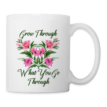 Grow Through What You Go Through Natural - Coffee/Tea Mug - white - Right
