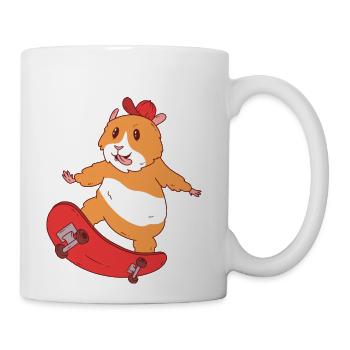 Skater Hamster A Skater Hamster Skateboarding - Coffee/Tea Mug - white - Right
