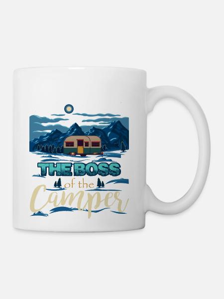 The Boss Of The Camper - Coffee/Tea Mug - white