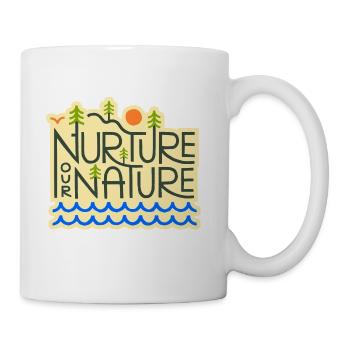 Nourrir notre nature - Tasse - blanc - Droite