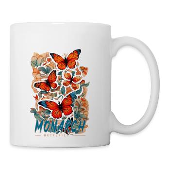 monarch butterfly - Coffee/Tea Mug - white - Right