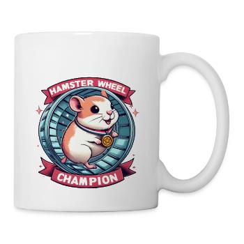 Hamster Wheel Champion - Coffee/Tea Mug - white - Right