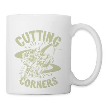 Cafe Racer Cutting Corners - Coffee/Tea Mug - white - Right