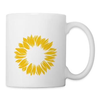 Golden Mandala Sunflower - Coffee/Tea Mug - white - Right