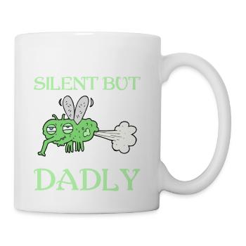 Silent But Dadly Mosquito Fart - Coffee/Tea Mug - white - Right