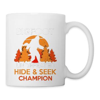 Bigfoot Hide amp Seek World Champion - Coffee/Tea Mug - white - Right