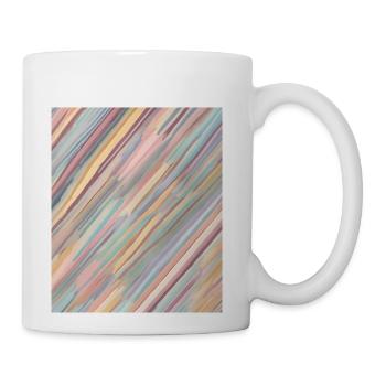 Pastel Stripes - Coffee/Tea Mug - white - Right
