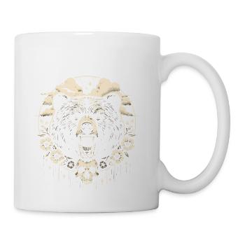 scary bear - Coffee/Tea Mug - white - Right