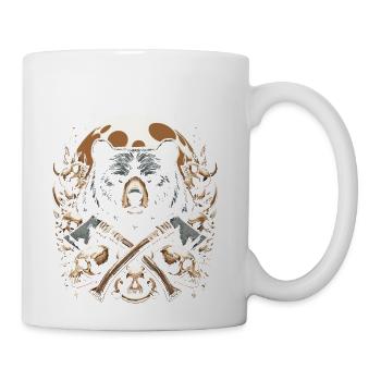 scary bear - Coffee/Tea Mug - white - Right