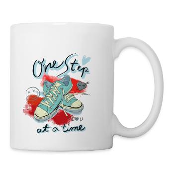 one step at a time - Coffee/Tea Mug - white - Right
