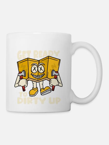 Dirty outdoor camping funny - Coffee/Tea Mug - white