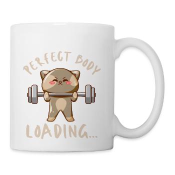 Perfect body loading - Coffee/Tea Mug - white - Right