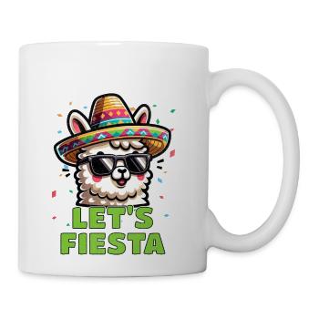 Let's Fiesta Llama - Coffee/Tea Mug - white - Right