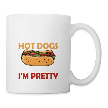 Feed Me Hot Dogs Foodie Wiener Hotdogs - Coffee/Tea Mug - white - Right