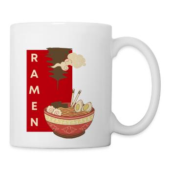 Ramen Japanese Art for noodles and food lover - Coffee/Tea Mug - white - Right