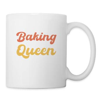 Baking queen - baking lover - Coffee/Tea Mug - white - Right