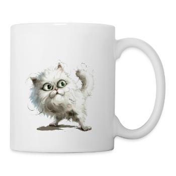 Funny Cat - Coffee/Tea Mug - white - Right
