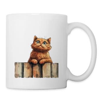 Funny Cat - Coffee/Tea Mug - white - Right