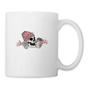I Like Murder Shows Comfy Clothes And 3 People Hal - Coffee/Tea Mug - white - Right