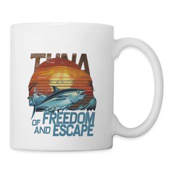 Ocean Depths and Tuna - Coffee/Tea Mug - white - Right
