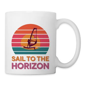 Bold Windsurfing Art for Wave Riders - Coffee/Tea Mug - white - Right